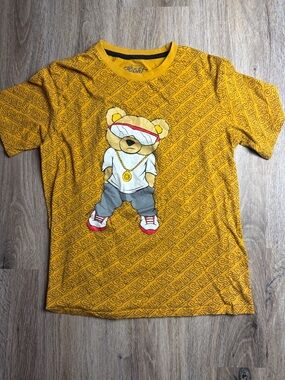 Savage Hustle Bear Graphic Tee 
 Streetwear/Hip Hop Style Unisex Size Medium
